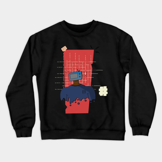 TV Man Crewneck Sweatshirt by shubhskv